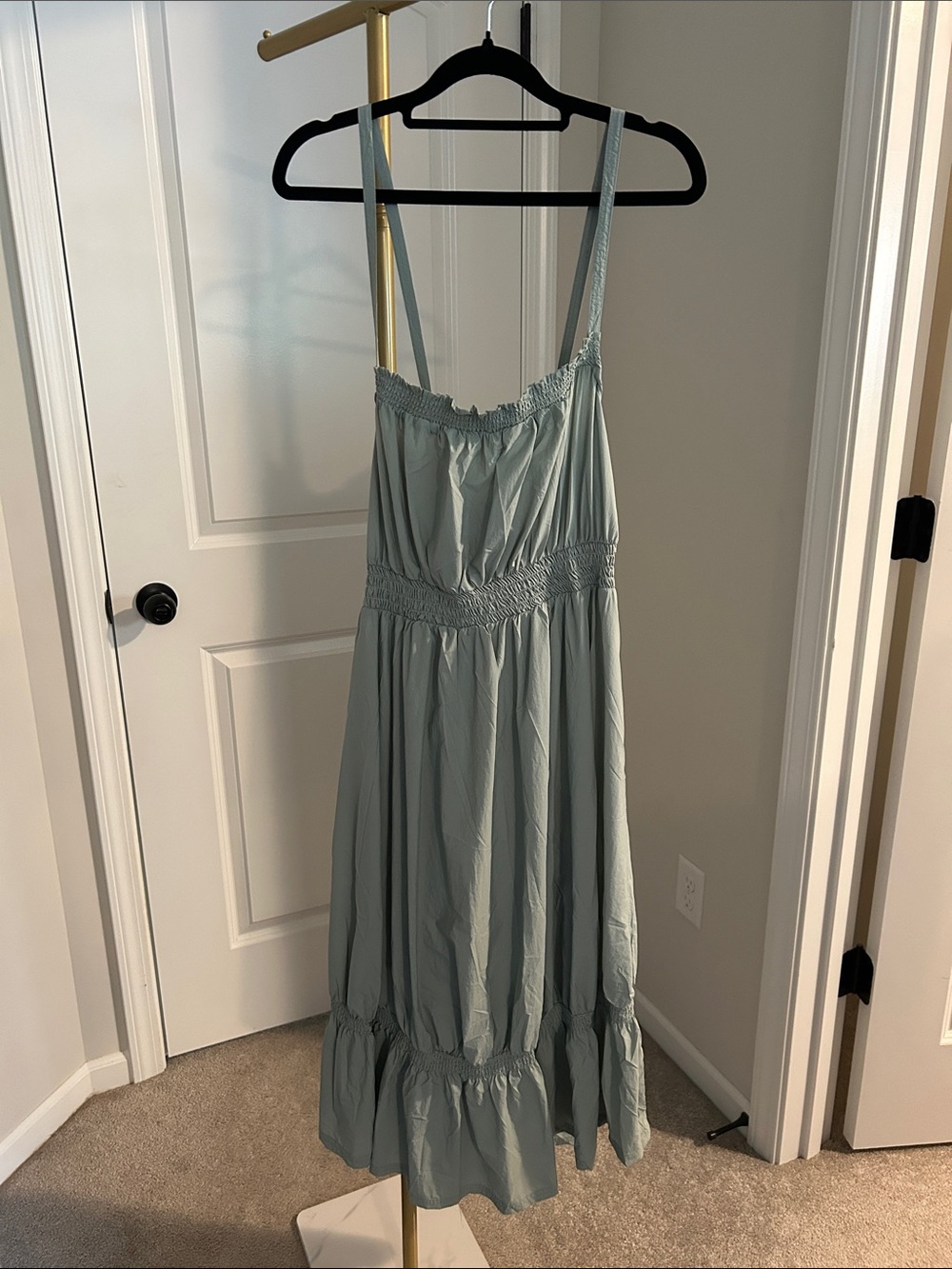 Daily Practice (Anthropologie)
Light Sage Maxi Sundress with Smocked Waist